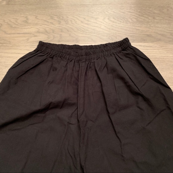 NWT Jaypore Black Elastic Waist Cotton Palazzos S - Picture 2 of 5